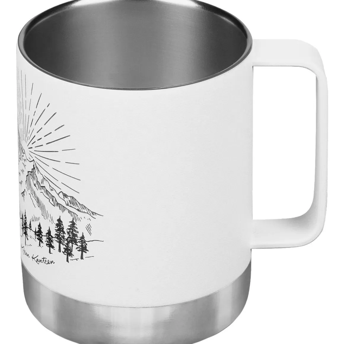 Klean Kanteen Water & Hydration> 355Ml Insulated Camp Mug W/Tumbler Lid Mountain-Matte White