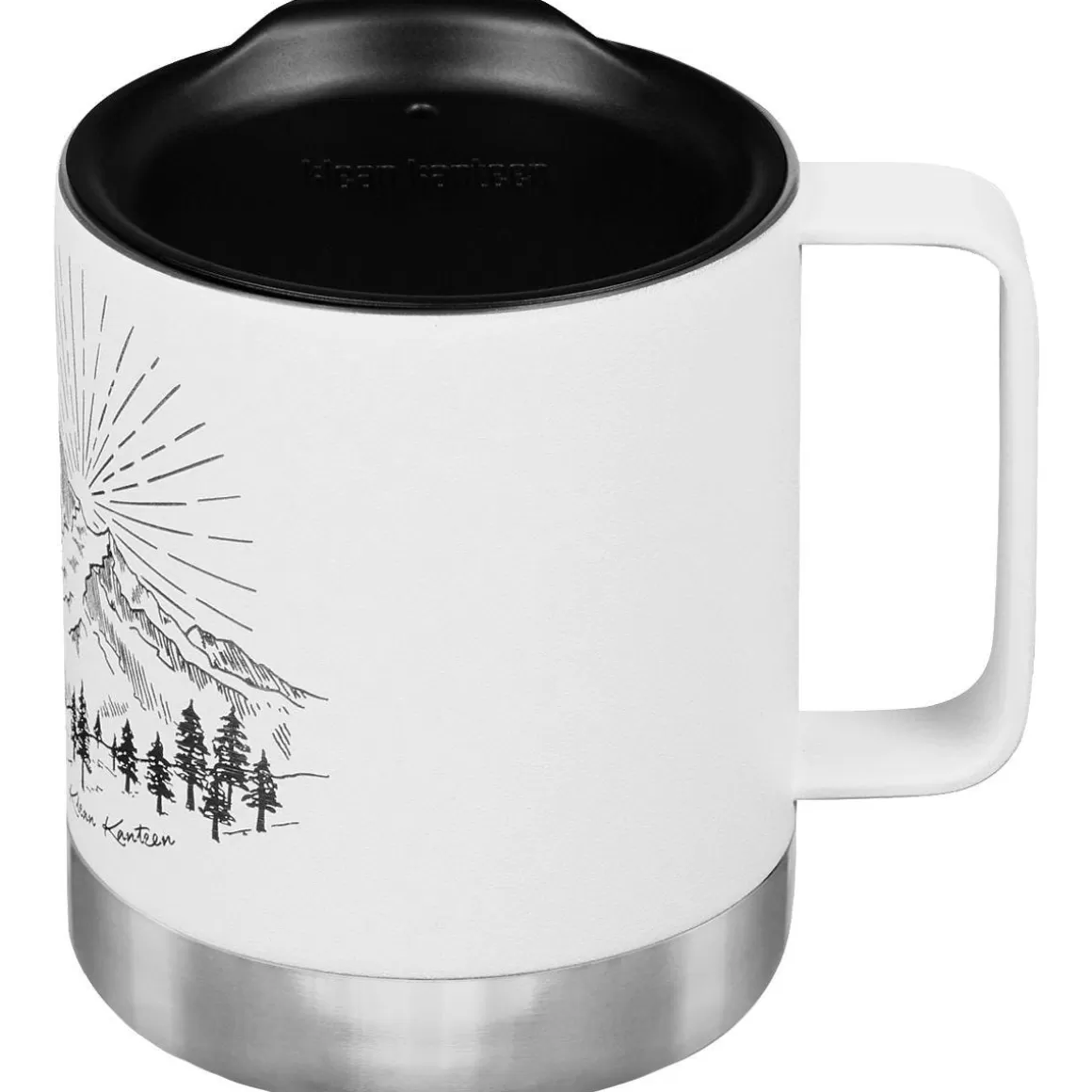 Klean Kanteen Water & Hydration> 355Ml Insulated Camp Mug W/Tumbler Lid Mountain-Matte White