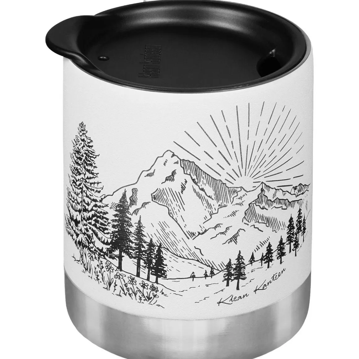 Klean Kanteen Water & Hydration> 355Ml Insulated Camp Mug W/Tumbler Lid Mountain-Matte White
