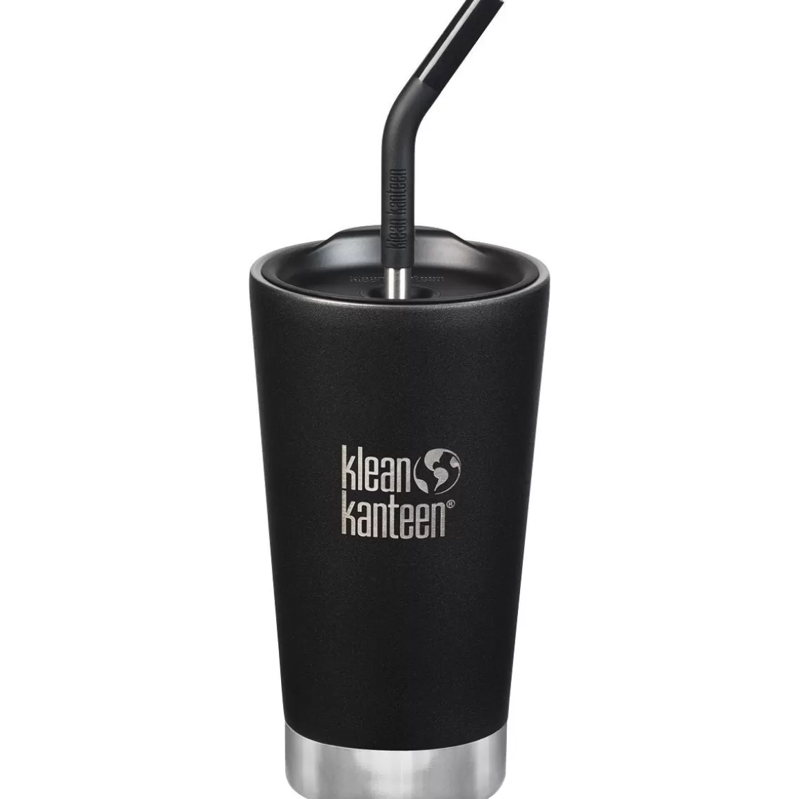 Klean Kanteen Water & Hydration> 473Ml Tumbler Vacuum Insulated Straw Lid Shale Black