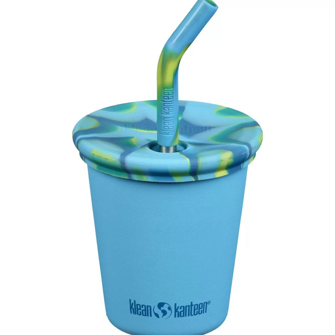 Klean Kanteen Water & Hydration> Kid's Cup 295Ml W/Straw Lid Hawaiian Ocean