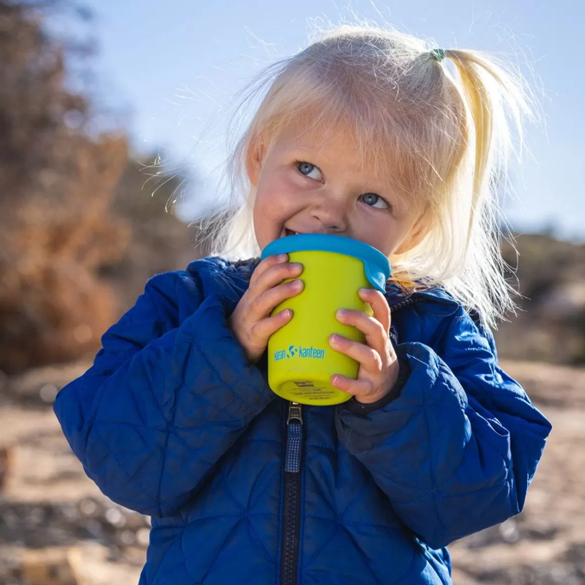 Klean Kanteen Water & Hydration> Kid's Cup Sippy Lid 2-Pack Blue/Blue Tie Dye
