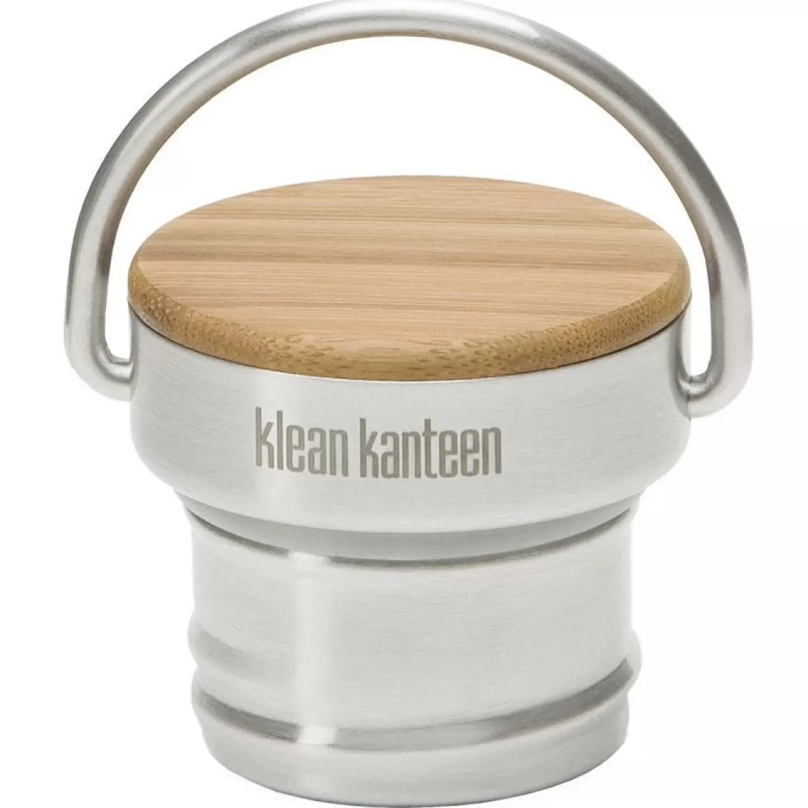 Klean Kanteen Miscellaneous Accessories> Stainless Unibody Bamboo Cap Brushed Stainless