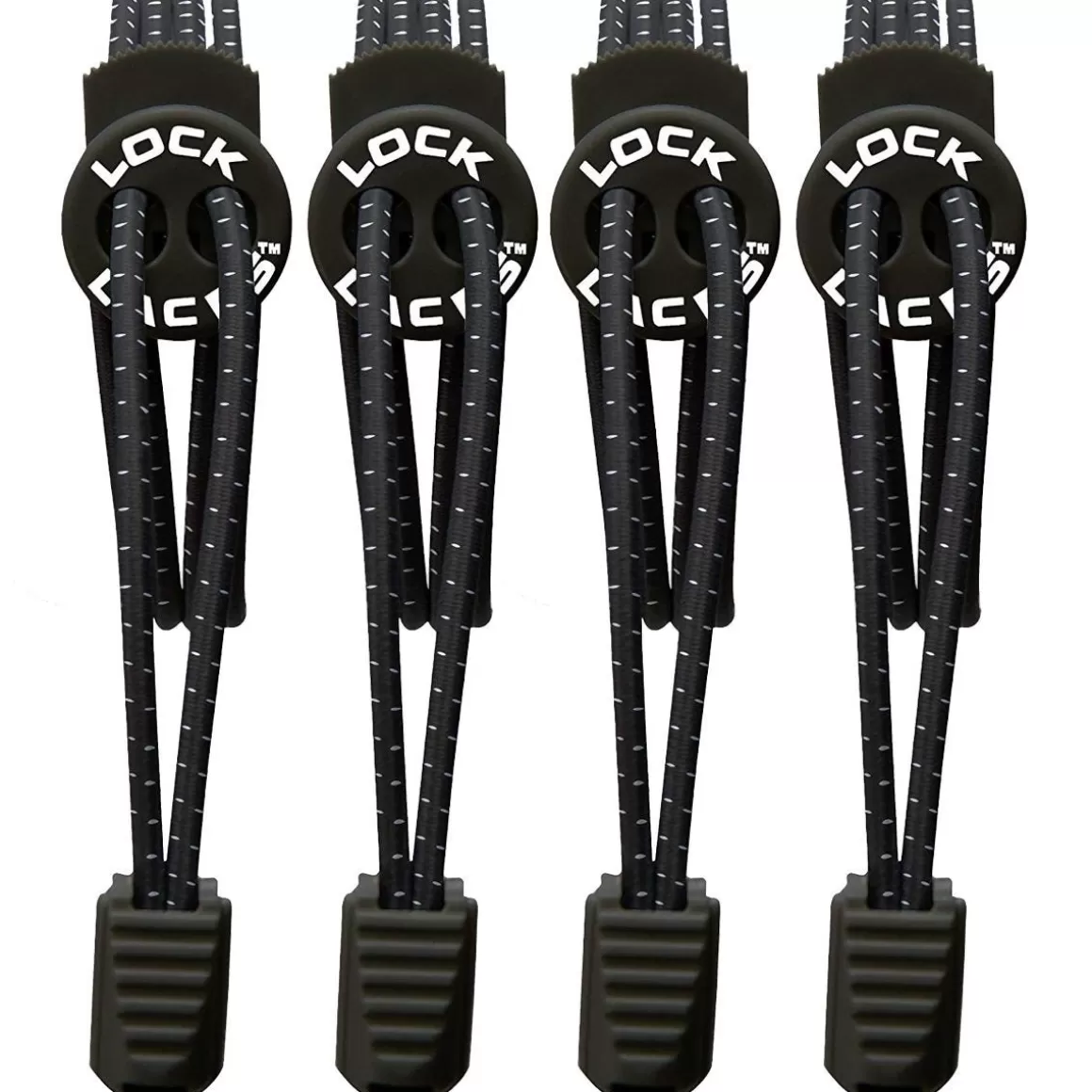 Maxpedition Accessories>Lock Laces Elastic No Tie Shoelaces 2 Pack Black