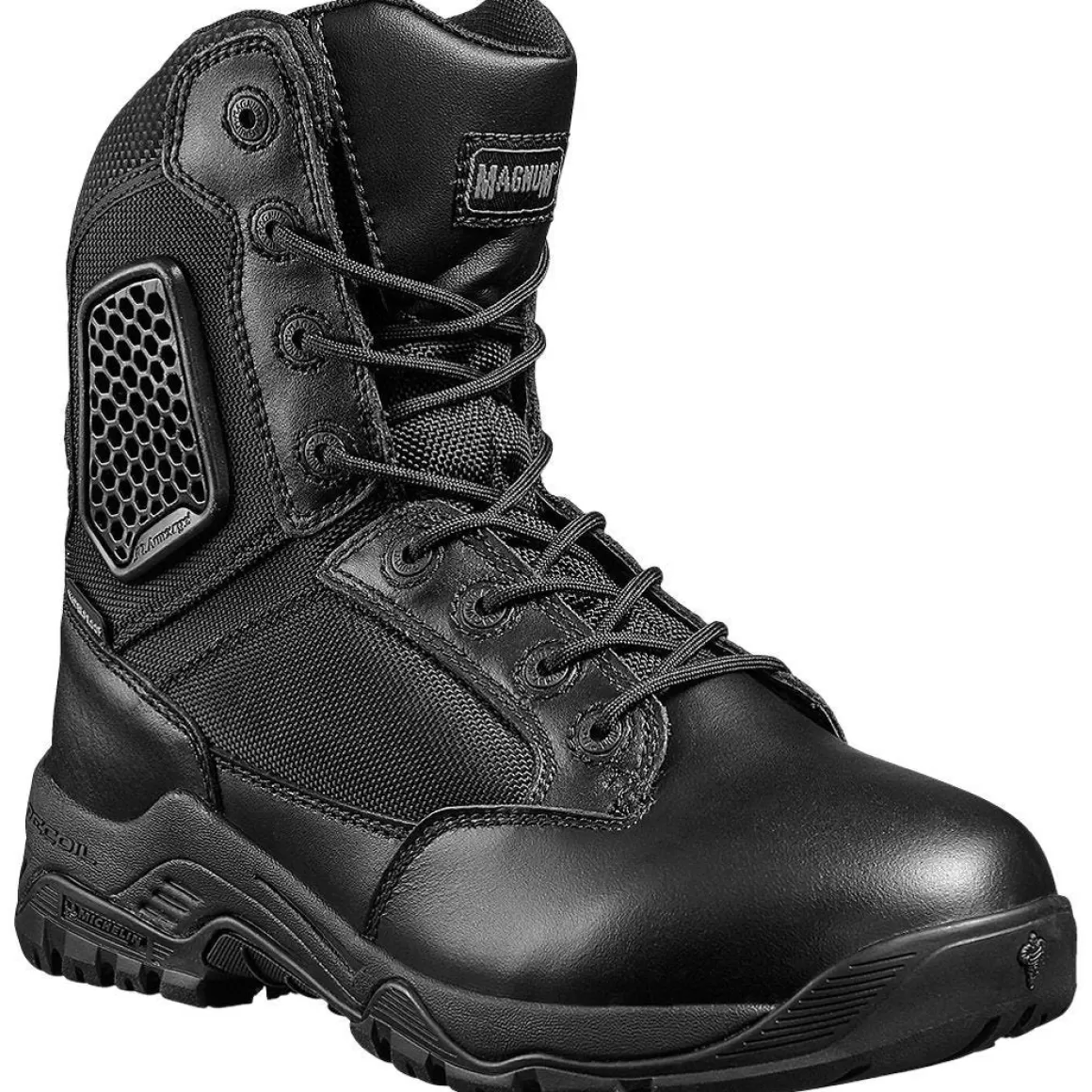 Highlander Boots>Magnum Strike Force 8.0 Side Zip Waterproof Boots Black