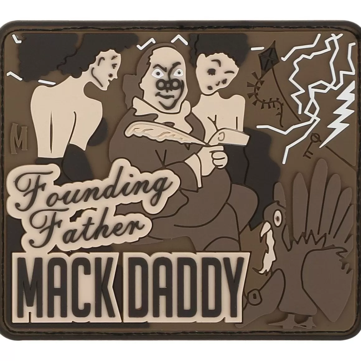 Maxpedition Badges & Patches> Ben Franklin Mack (Arid) Morale Patch