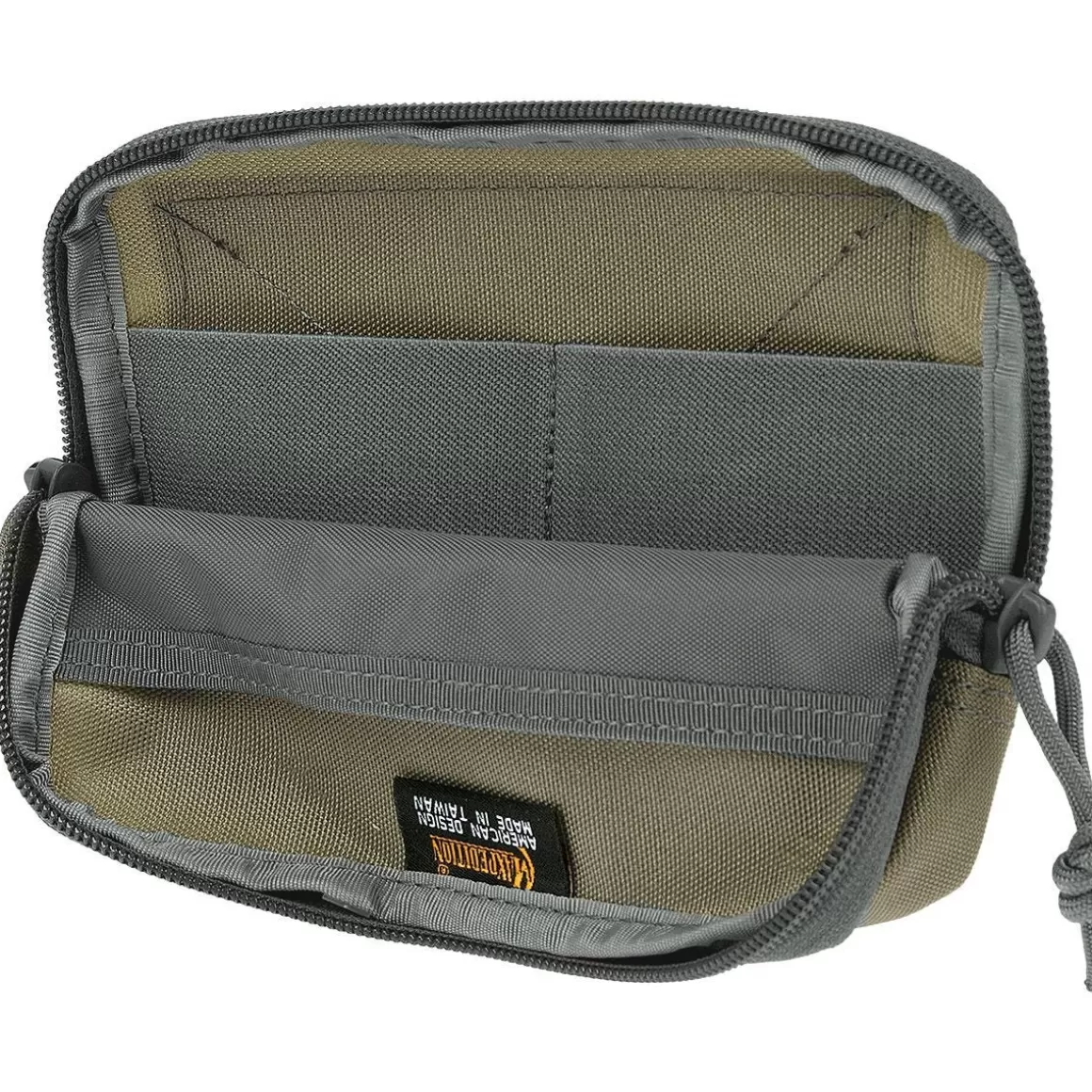 Maxpedition Accessories> Hook & Loop 5" X 7" Zipper Pocket Khaki Foliage