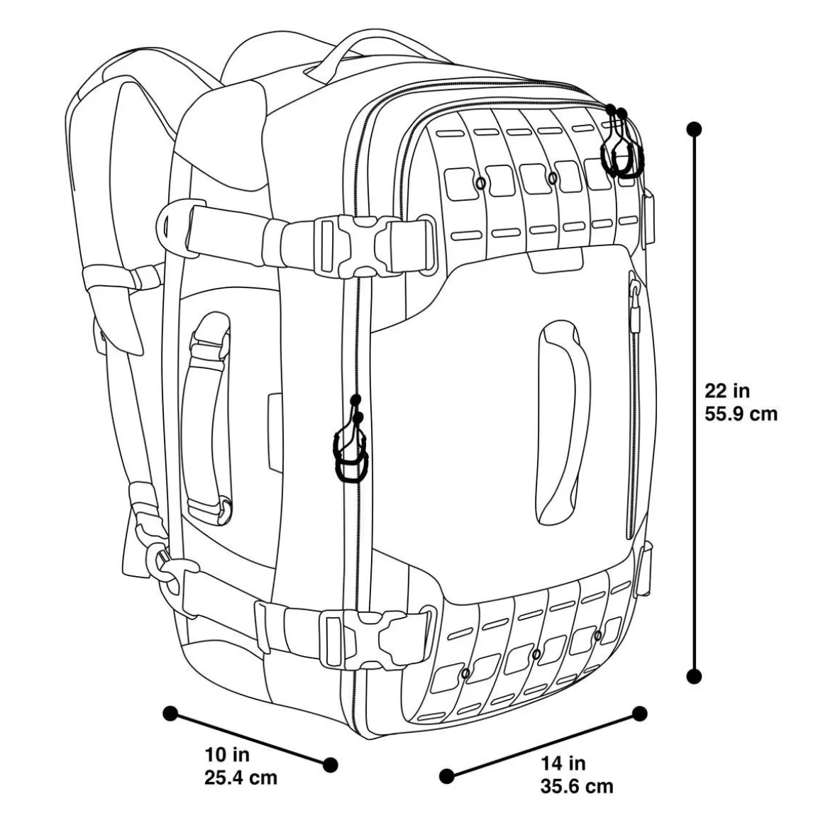 Maxpedition Tool/Utility Bags> Ironcloud Adventure Travel Bag Tan