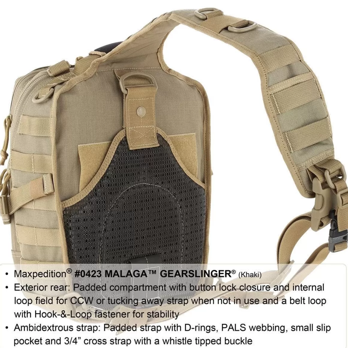 Maxpedition Shoulder Bags> Malaga Gearslinger Black