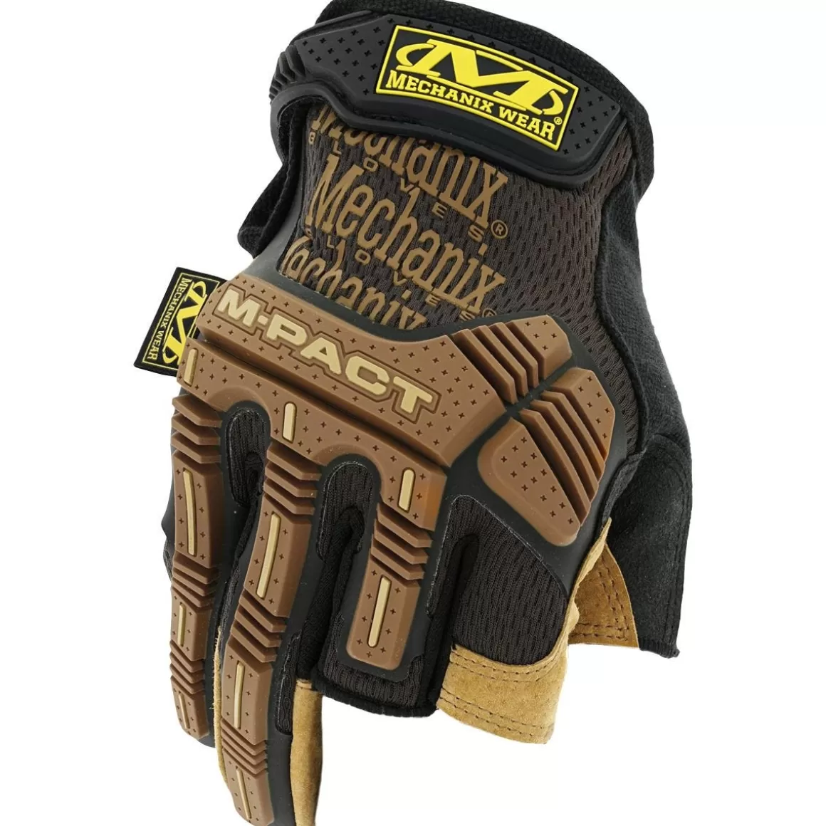 Mechanix Wear Gloves> M-Pact Framer Leather Gloves Brown