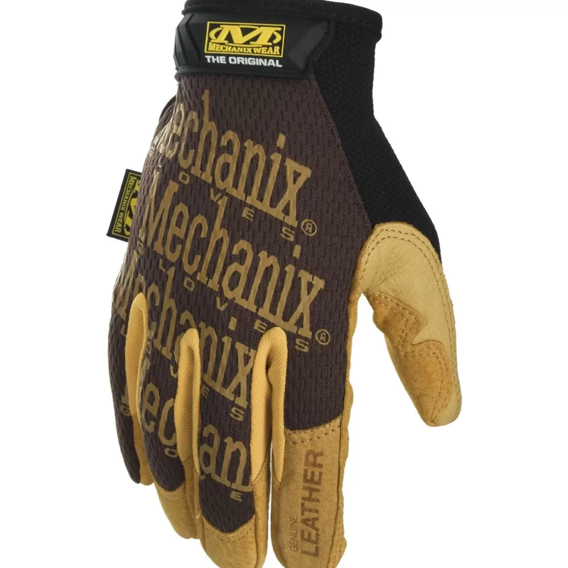 Mechanix Wear Gloves> Original Leather Gloves Brown