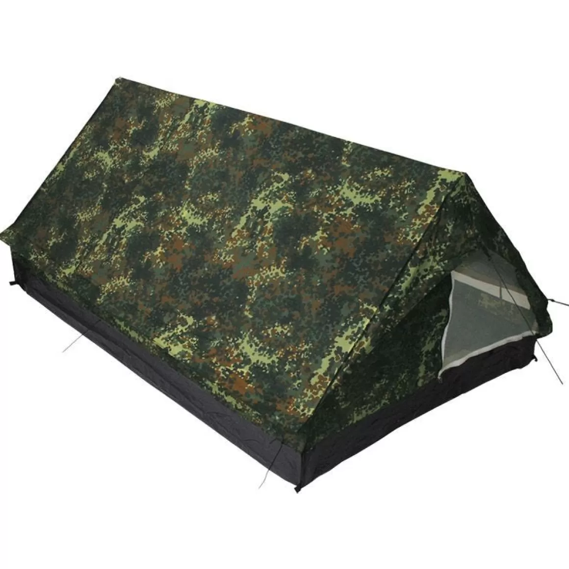 MFH Bashas, Bivis & Tents> 2 Person Tent Minipack With Mosquito Net Flecktarn