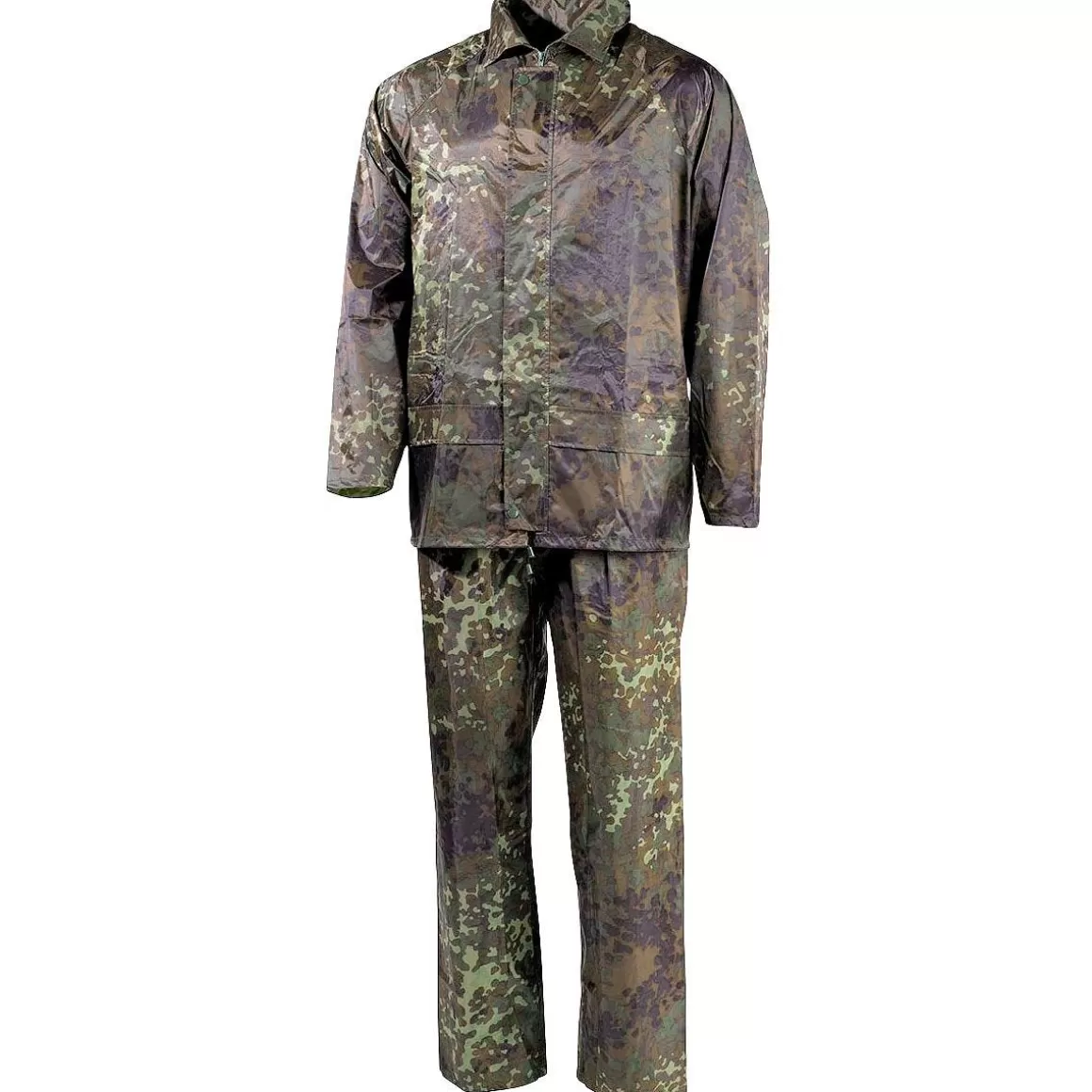 MFH Miscellaneous Accessories> 2-Piece Rain Suit Flecktarn