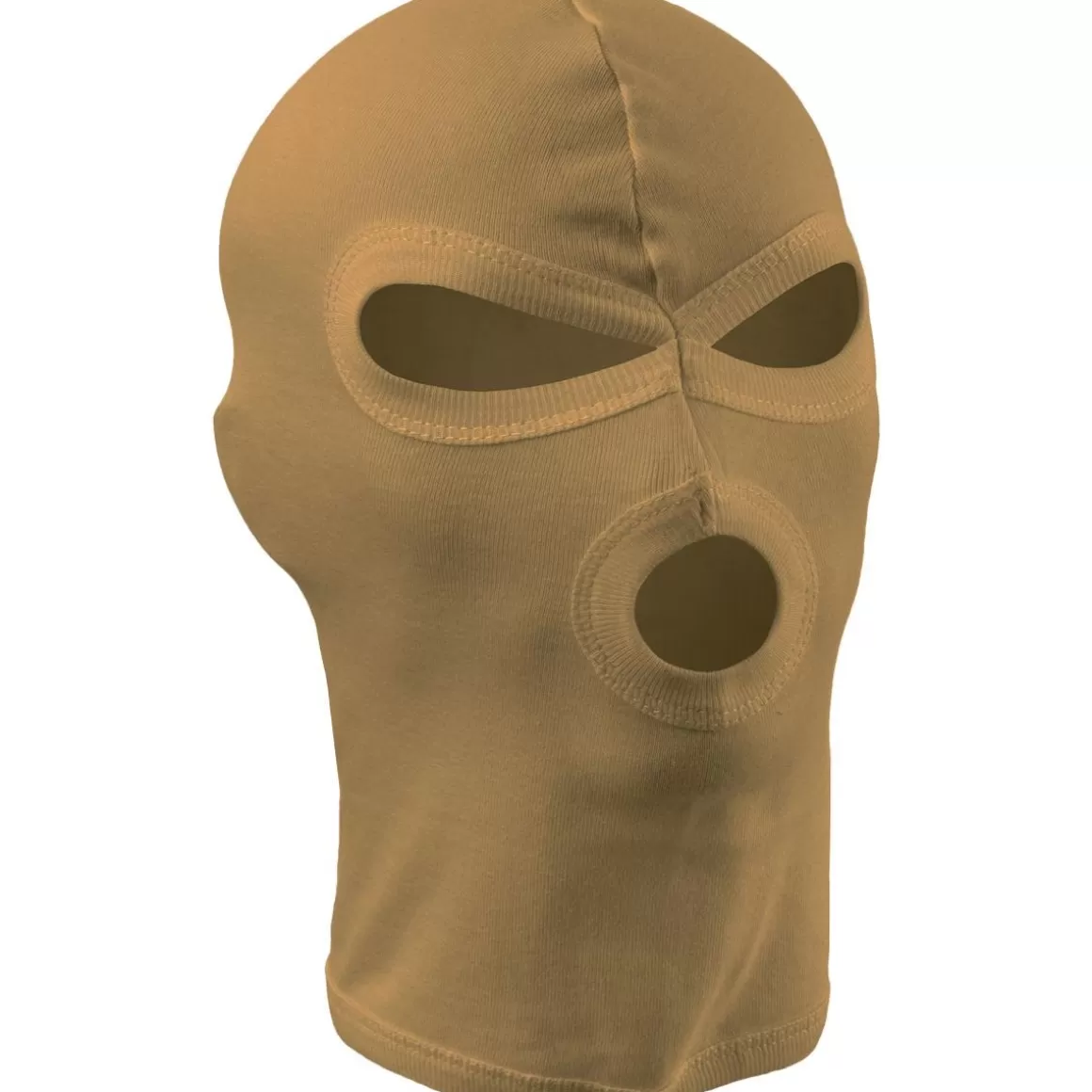 Brandit Headwear>Mfh 3 Hole Balaclava Lightweight Cotton Coyote Tan