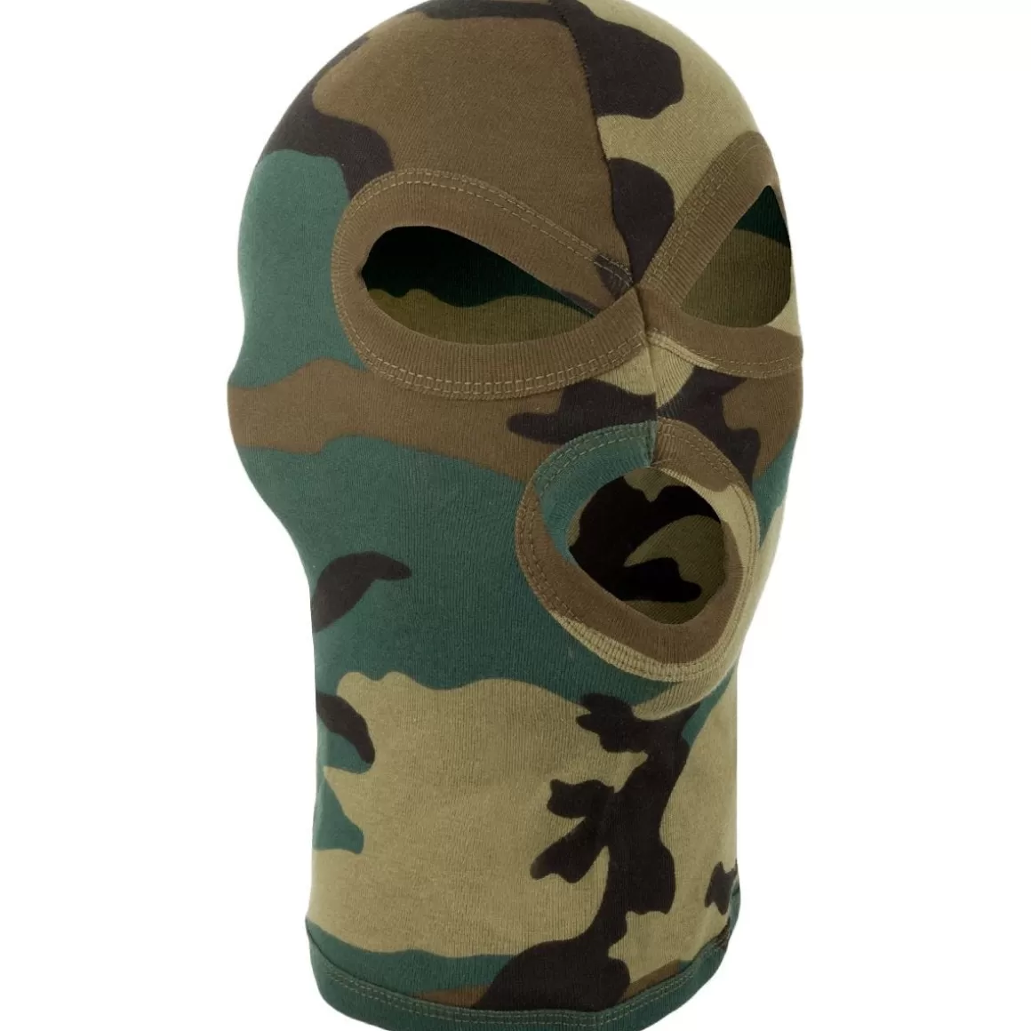 Maxpedition Headwear>Mfh 3 Hole Balaclava Lightweight Cotton Woodland