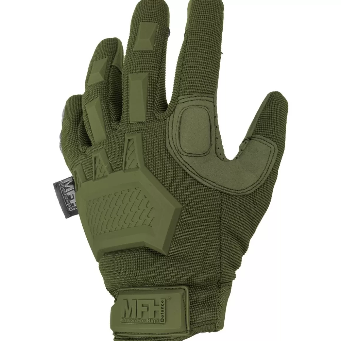 MFH Gloves> Action Tactical Gloves Od Green