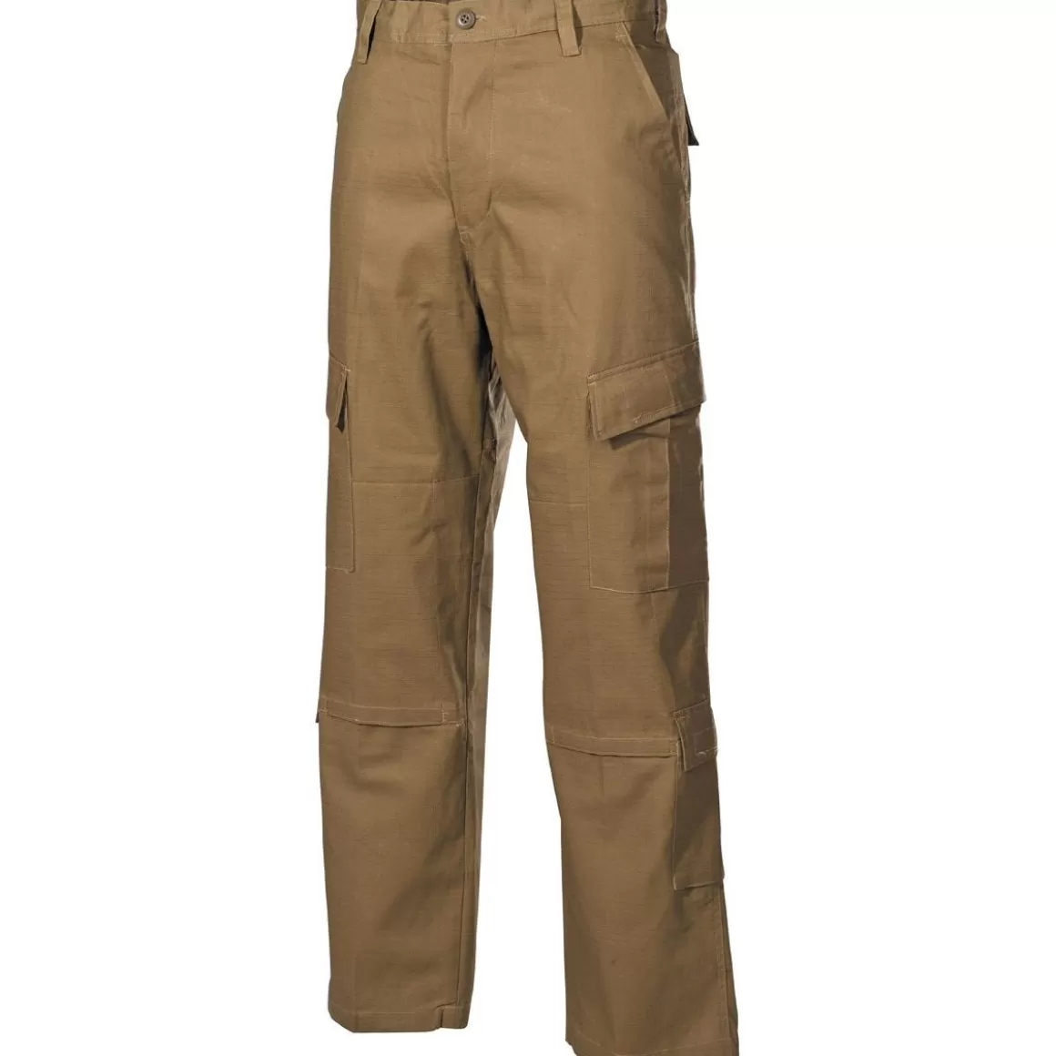 MFH Trousers> Acu Combat Trousers Ripstop Coyote Tan