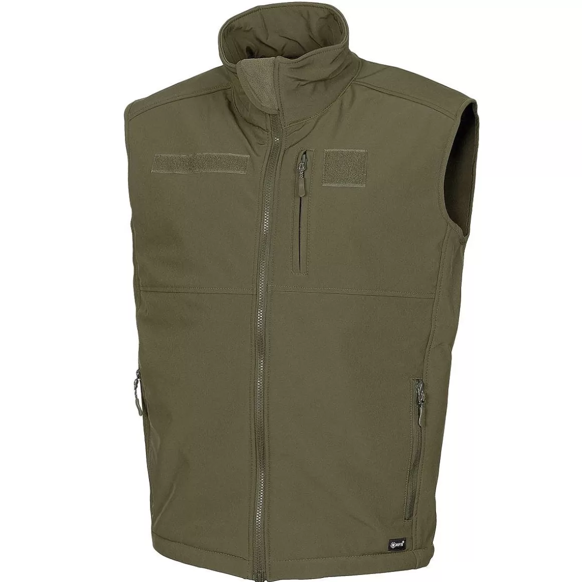 MFH Multipurpose Vests> Allround Soft Shell Vest Od Green