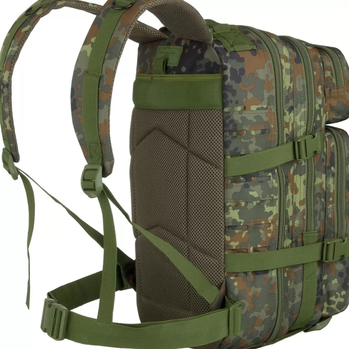 MFH Backpacks & Rucksacks> Assault I Backpack Laser Flecktarn