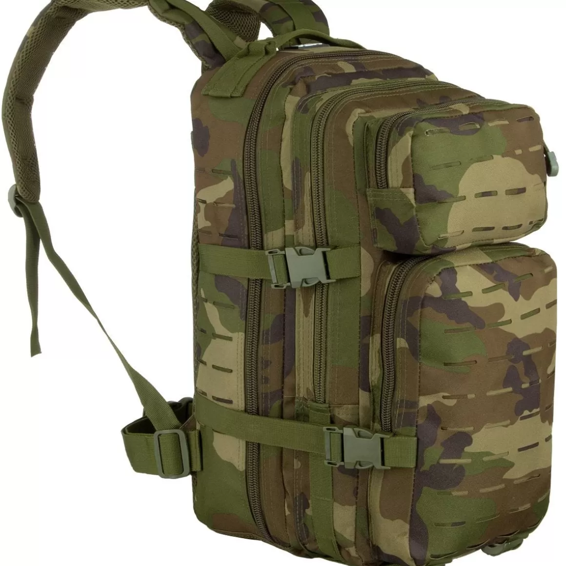 MFH Backpacks & Rucksacks> Assault I Backpack Laser Woodland