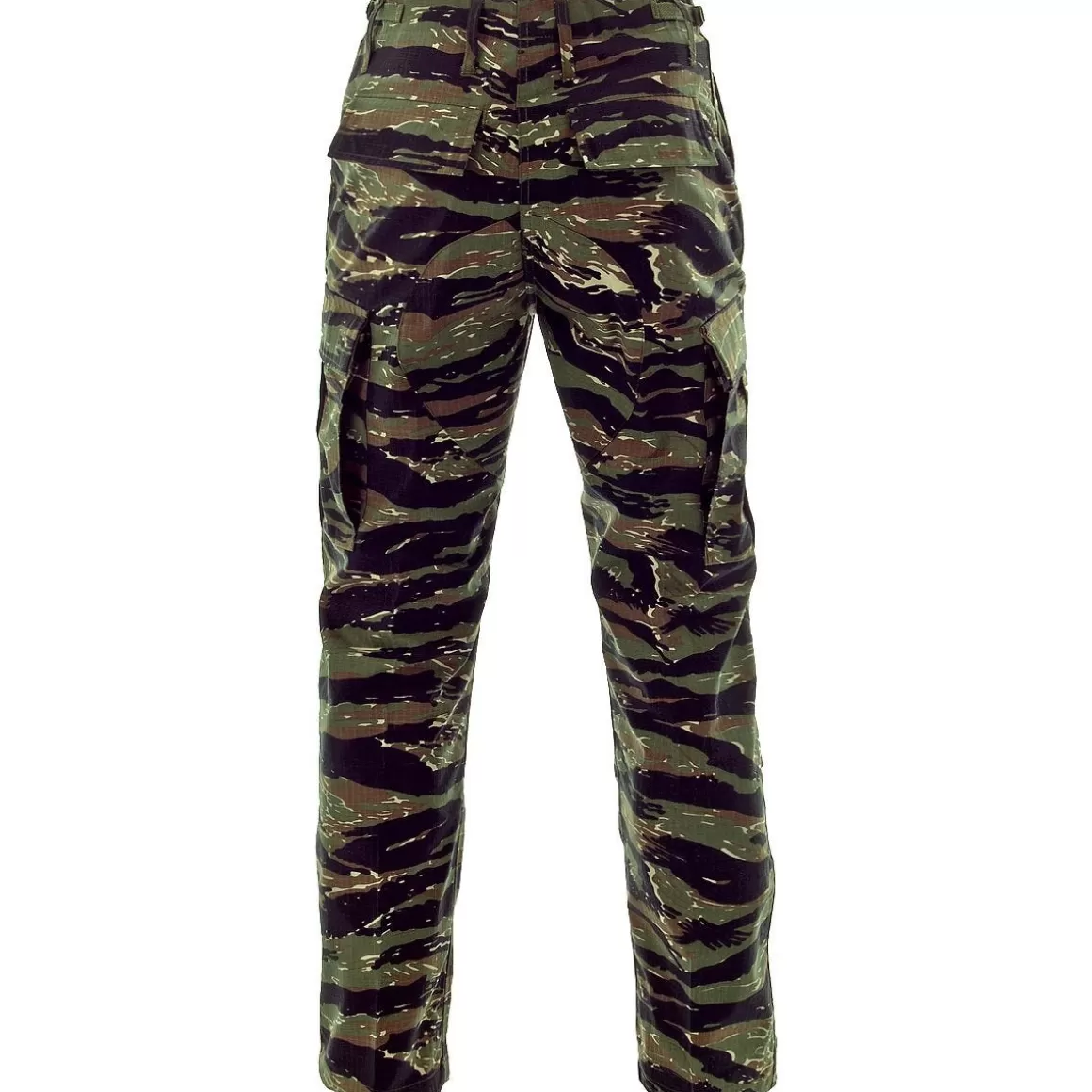 MFH Trousers> Bdu Combat Trousers Ripstop Tiger Stripe