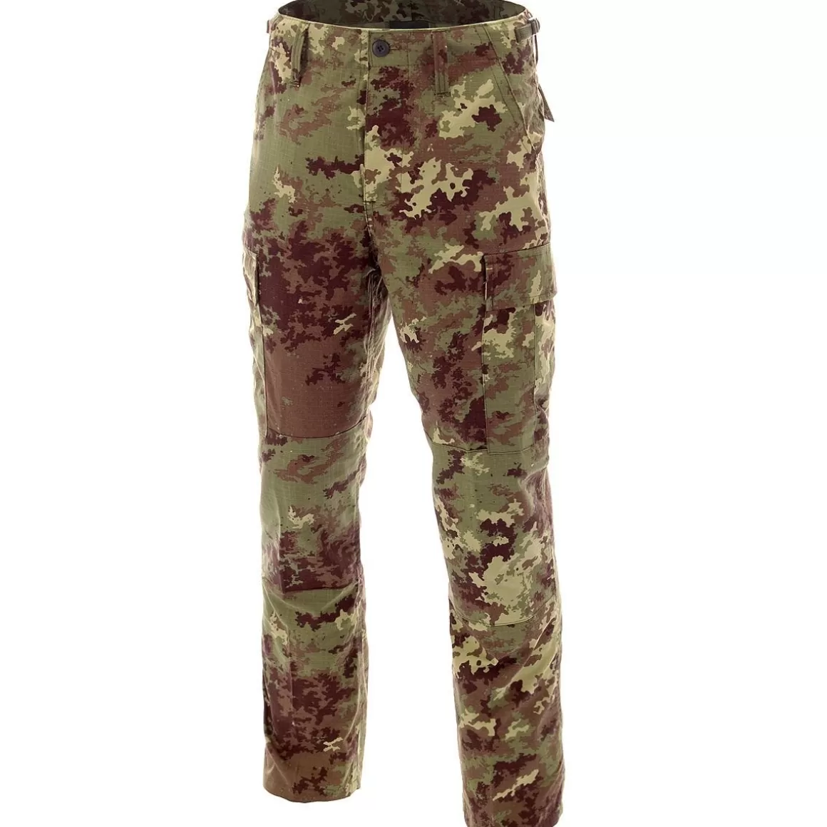 MFH Trousers> Bdu Combat Trousers Ripstop Vegetato Woodland