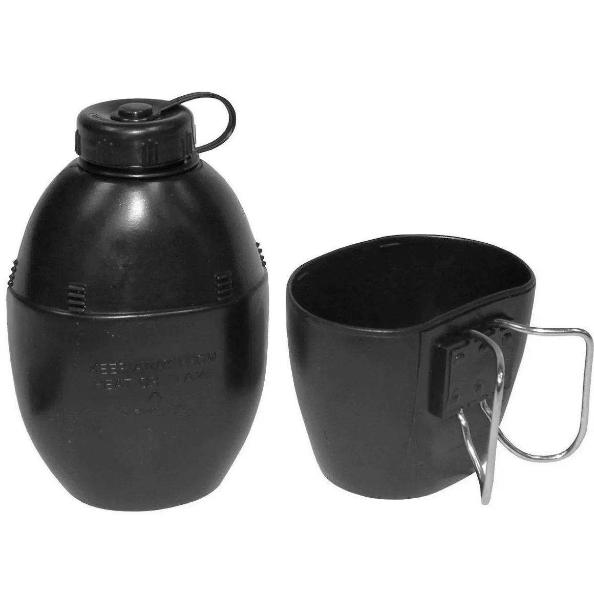 MFH Water & Hydration> British Canteen With Cup Black