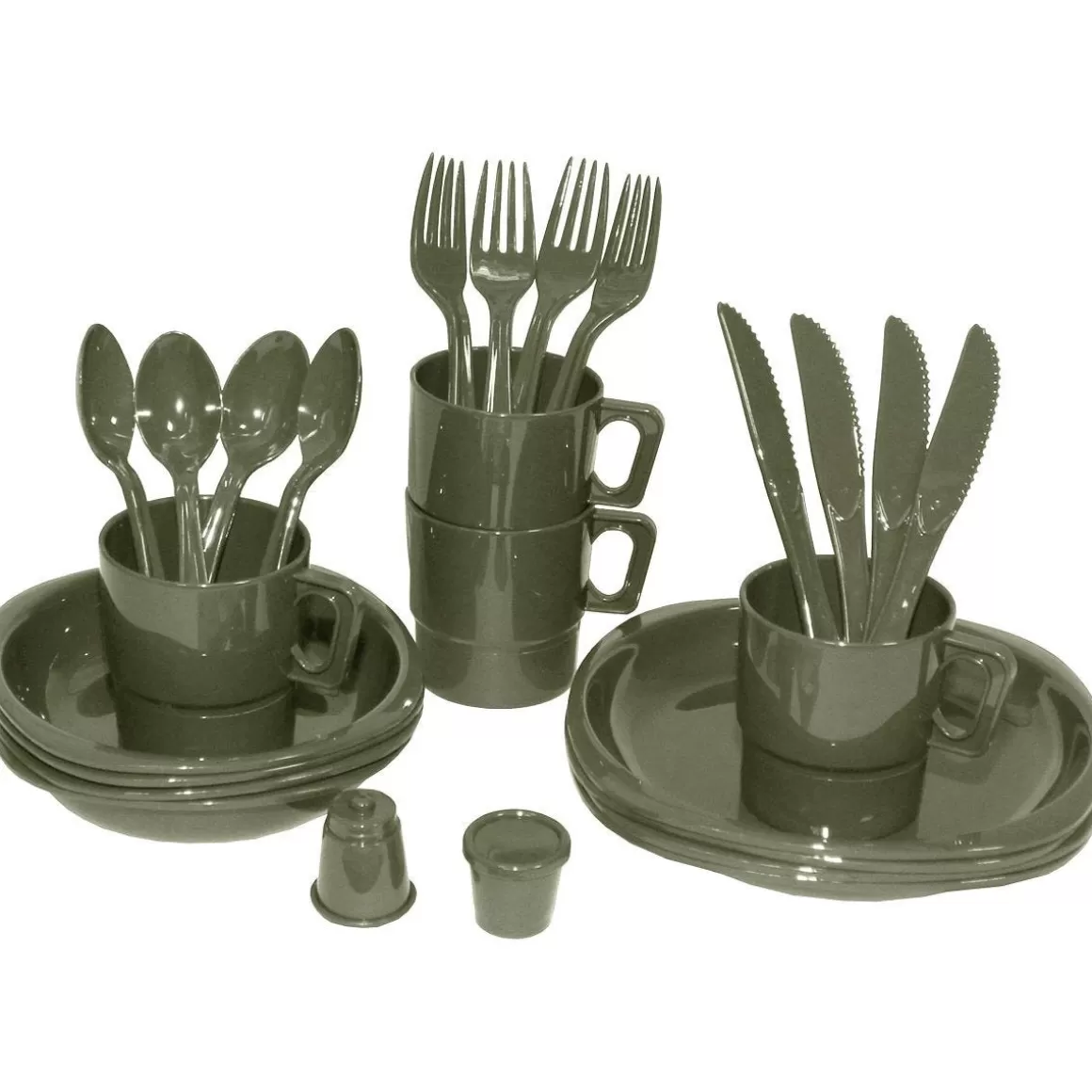 MFH Cooking & Eating> Camping Plastic Mess Kit 26 Pieces