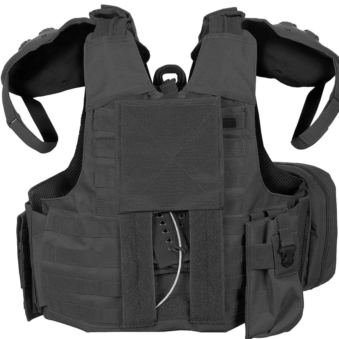 MFH Vests> Combat Vest With Quick Release Black