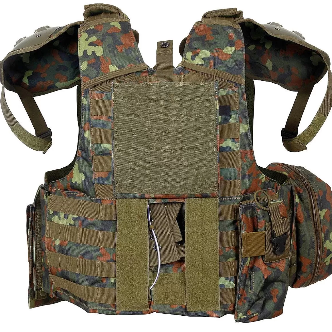 MFH Vests> Combat Vest With Quick Release Flecktarn