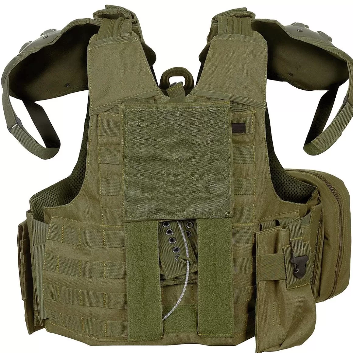 MFH Vests> Combat Vest With Quick Release Od Green