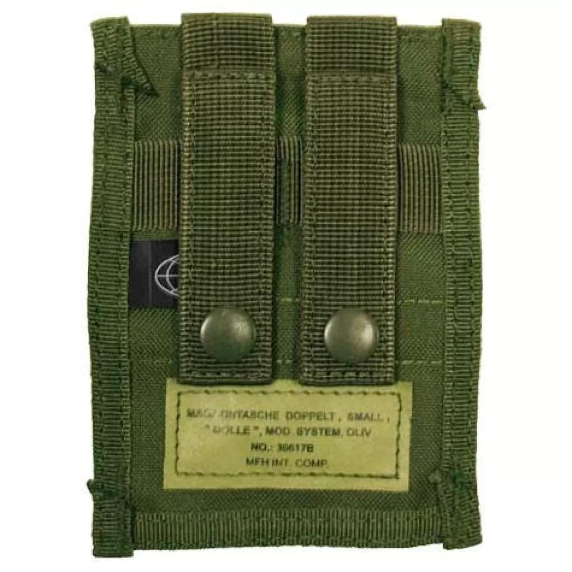 MFH Magazine Pouches> Double 9Mm Magazine Pouch Small Molle Olive