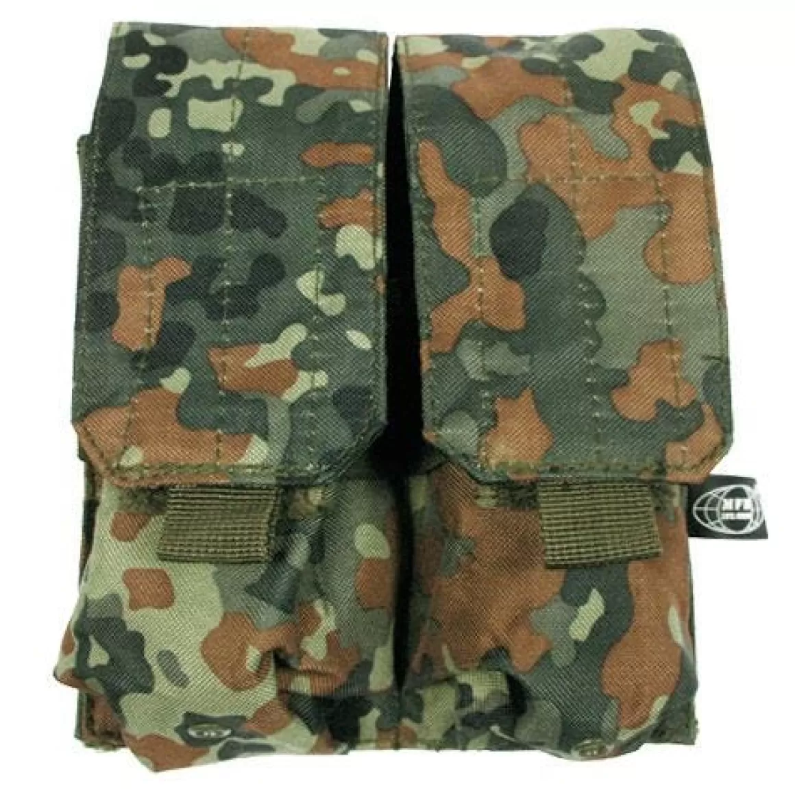 MFH Magazine Pouches> Double M4/M16 Magazine Pouch Molle Flecktarn