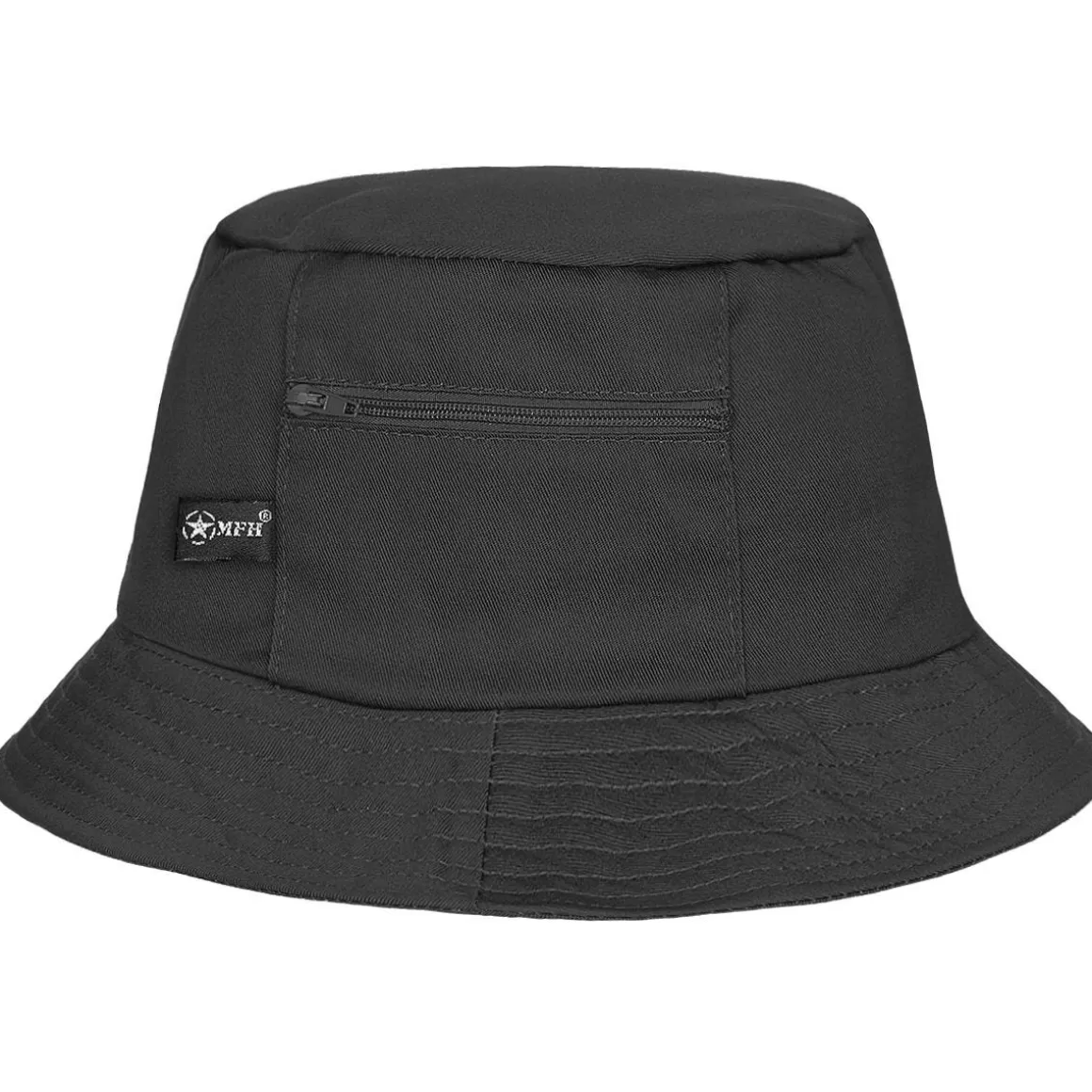 MFH Clothing> Fisherman Bucket Hat Black