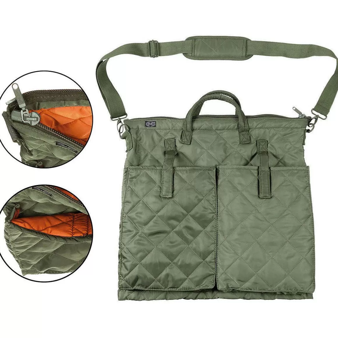 MFH Shoulder Bags> Flight Helmet Bag Olive