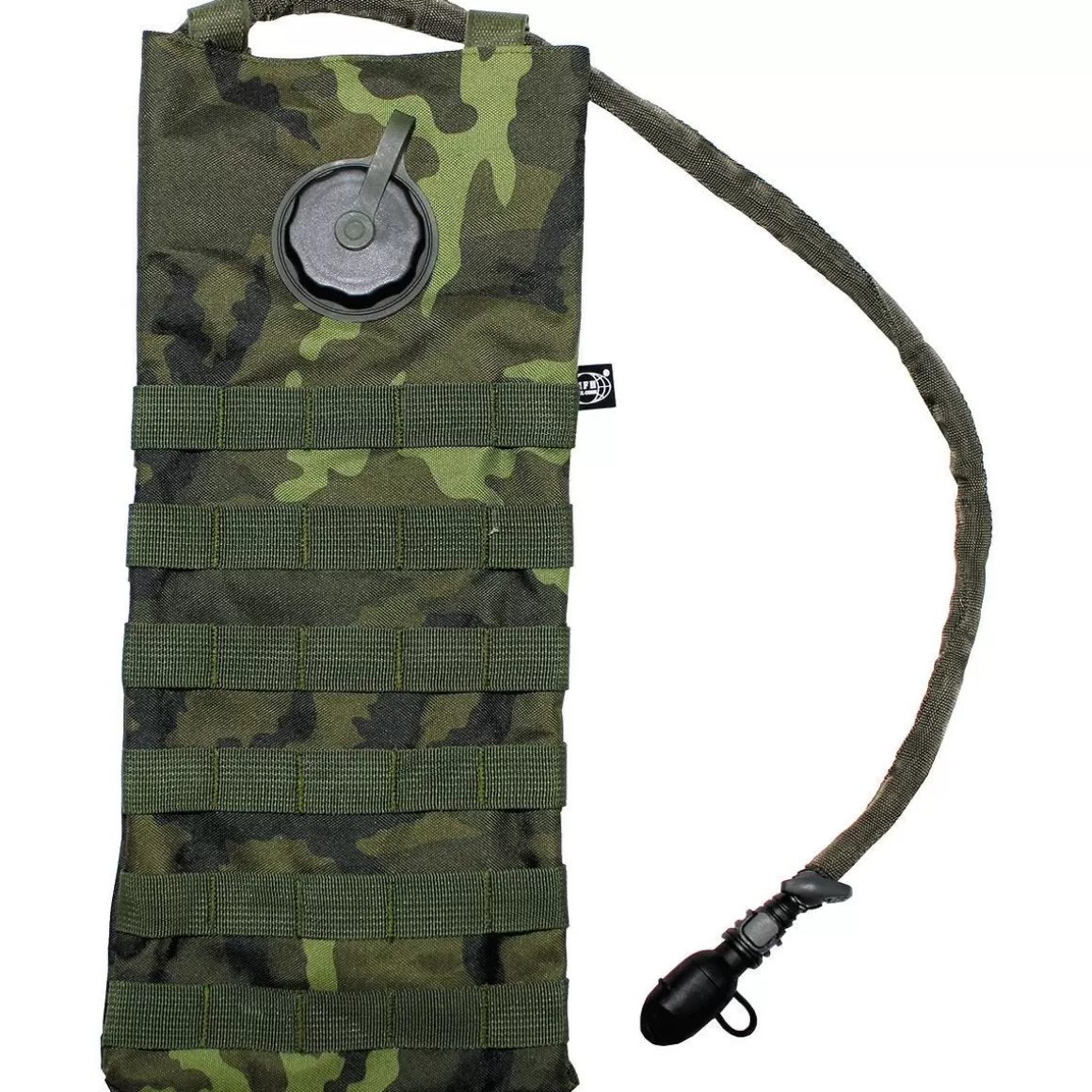 MFH Hydration Packs> Hydration Bladder And Carrier Molle Czech Woodland