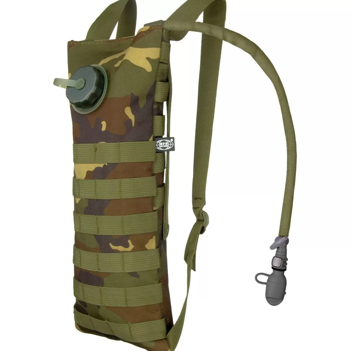 MFH Hydration Packs> Hydration Bladder And Carrier Molle Woodland