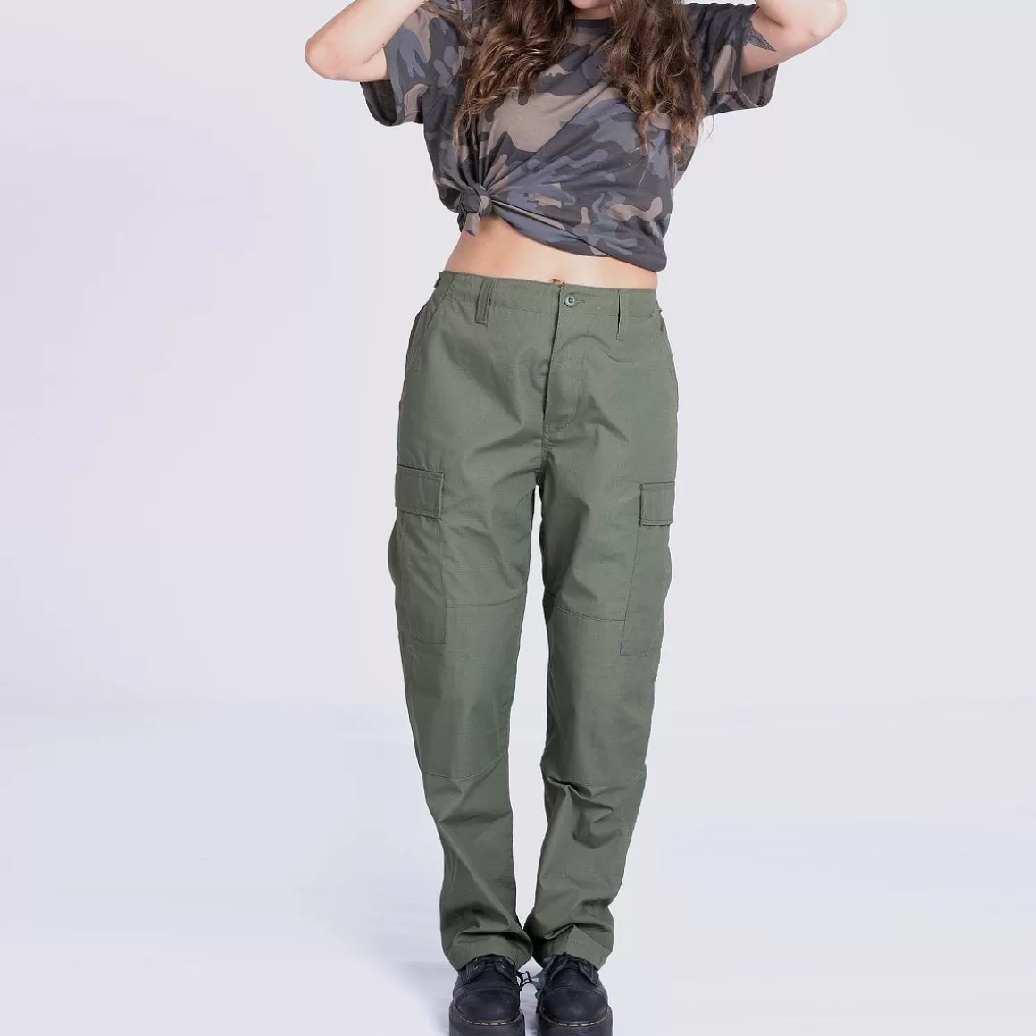 Brandit Trousers>Mfh Ladies Ripstop Trousers Olive