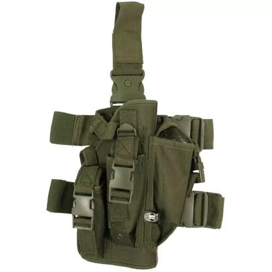 MFH Holsters> Leg Holster With 3 Mag Pouches Olive