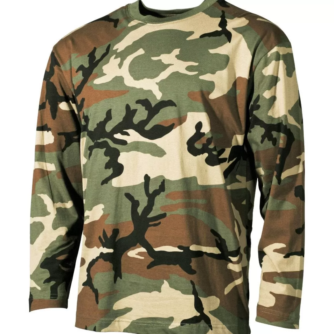 MFH T-Shirts & Vests> Long Sleeved T-Shirt Woodland