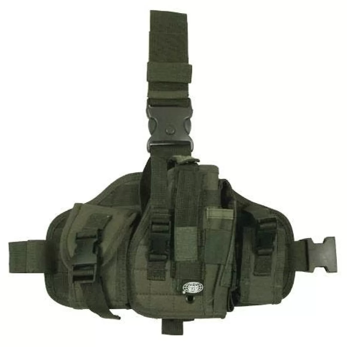 MFH Holsters> Molle Leg Holster With Pouches Olive