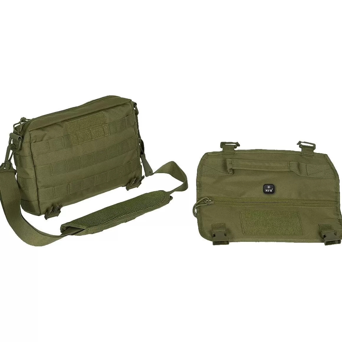 MFH Shoulder Bags> Molle Shoulder Bag Padded Straps Olive