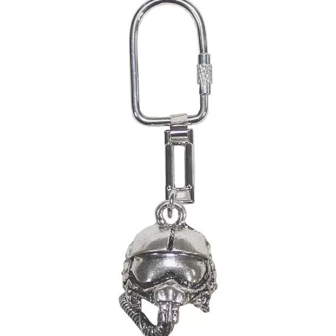 MFH Everything Else> Pilot Helmet Key Ring Silver