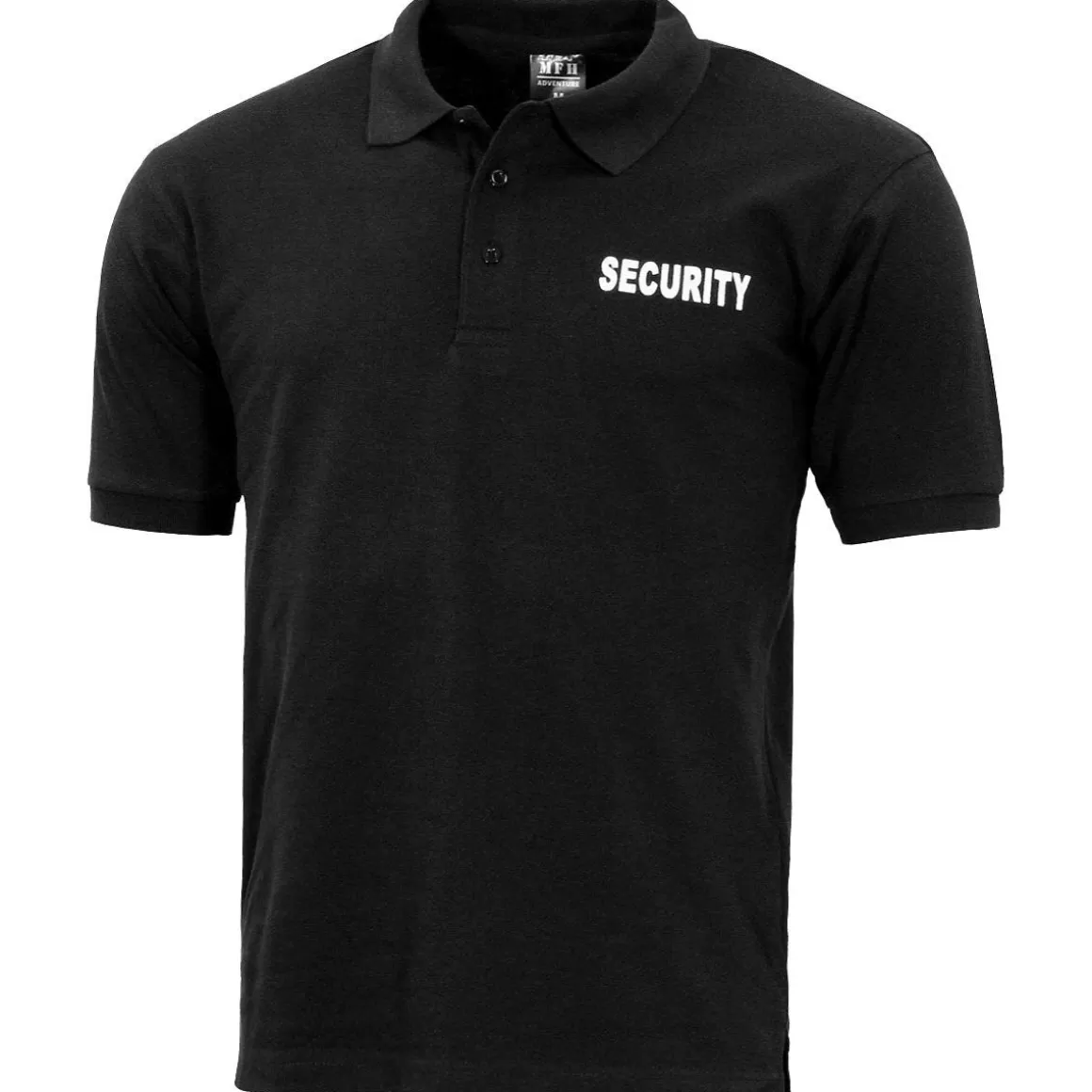 MFH T-Shirts & Vests> Polo Shirt With Security Print Black