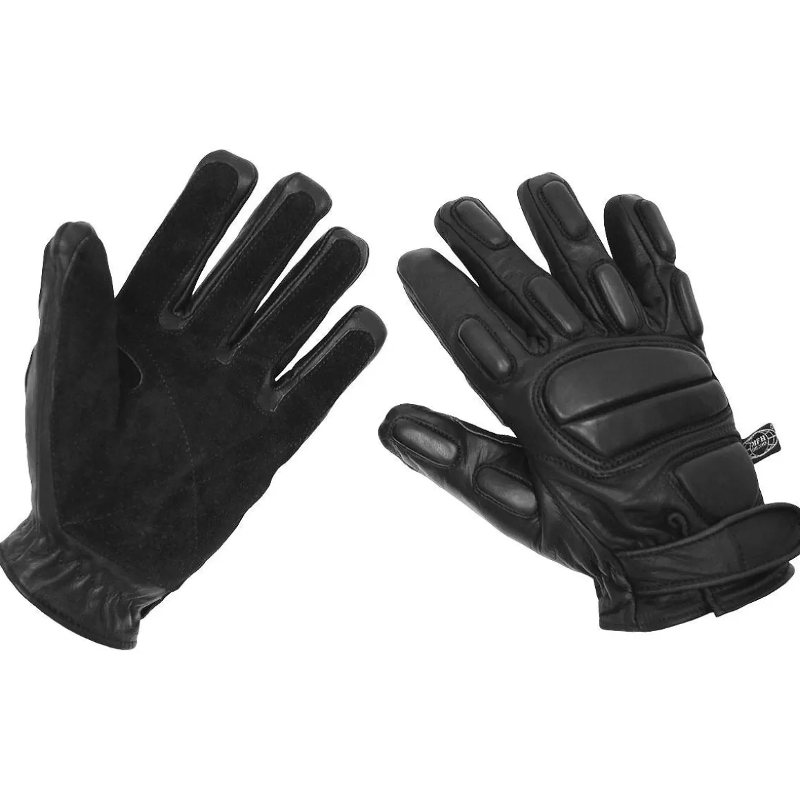 MFH Gloves> Protect Leather Gloves Black