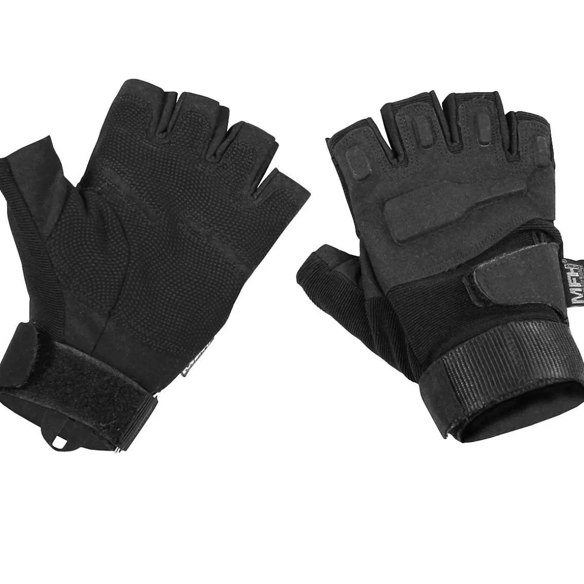 MFH Gloves> Protect Tactical Fingerless Gloves Black