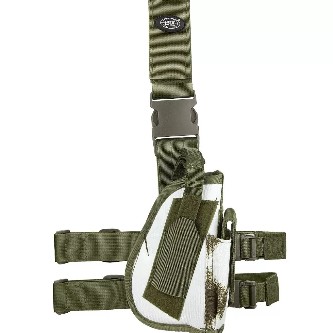 MFH Holsters> Right Leg Holster Winter Camo