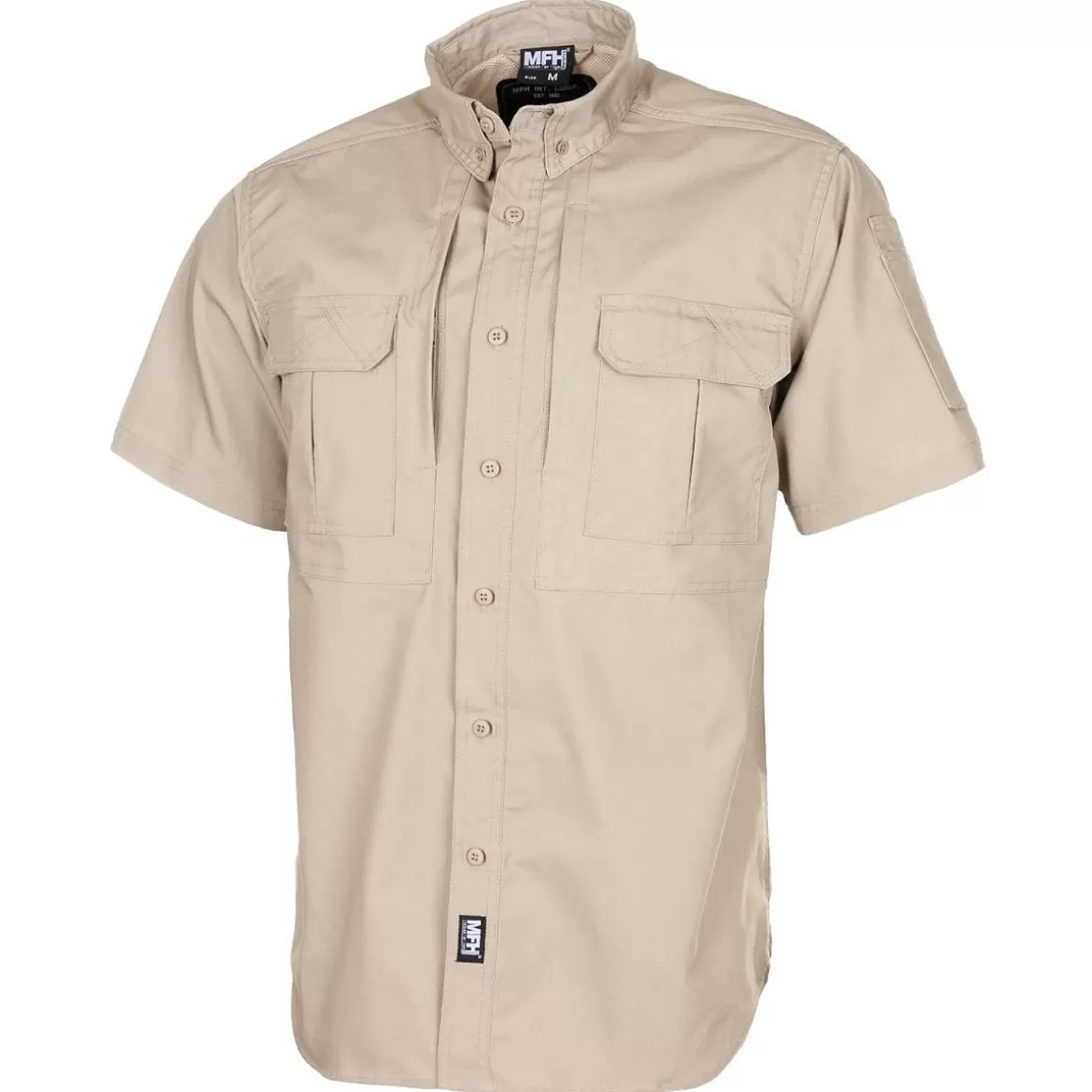 Flyye Industries Shirts>Mfh Short Sleeved Teflon Coated Ripstop Attack Shirt Khaki