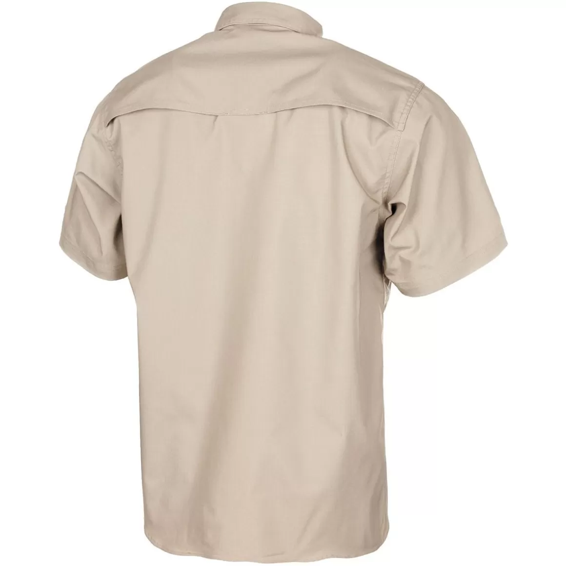 Flyye Industries Shirts>Mfh Short Sleeved Teflon Coated Ripstop Attack Shirt Khaki