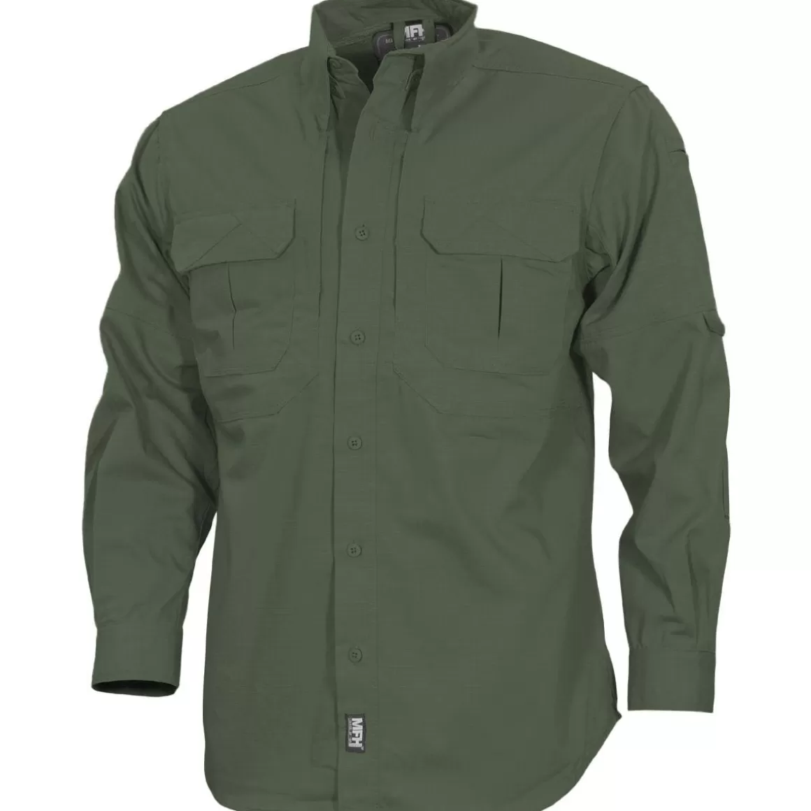 Wisport Shirts>Mfh Strike Tactical Shirt Long Sleeve Od Green